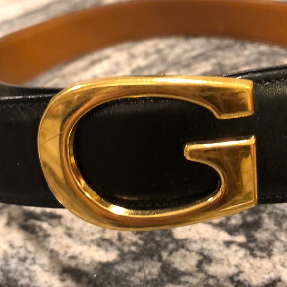 Gucci reversible black/brown leather belt